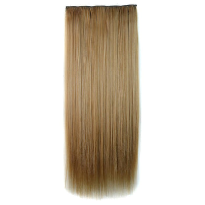 27M613 Long Straight Clip-In Wig Extension - 5 Pieces-1915197483353509889