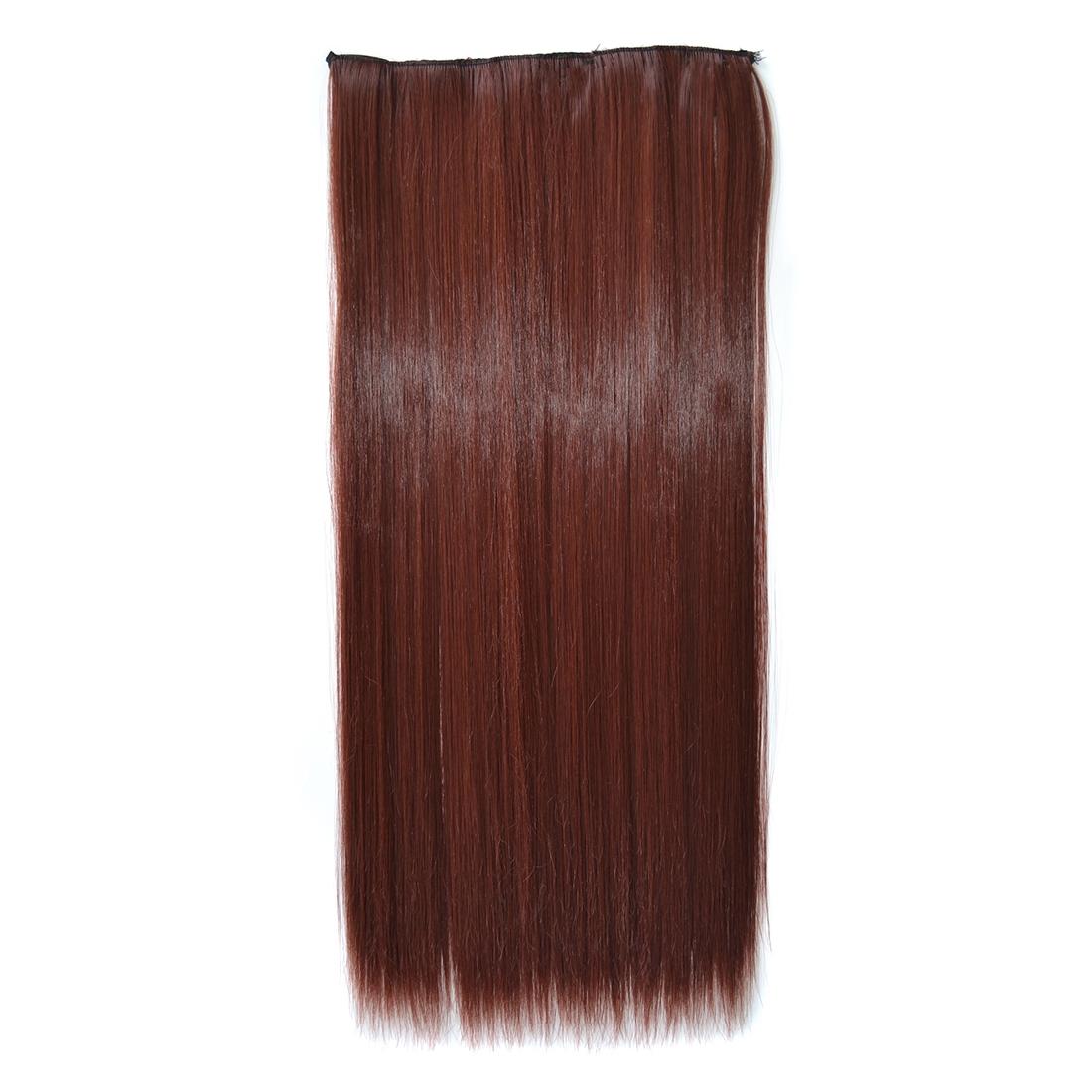 33M35 Long Straight Wig With Five Clips - Natural Look-1915198429601075206