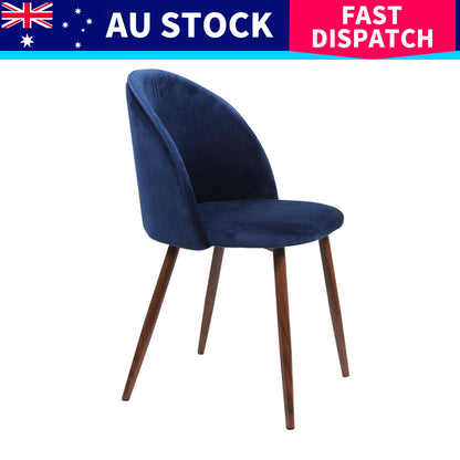 Levede 8x Dining Chairs Seat French Navy-1975420353060671496