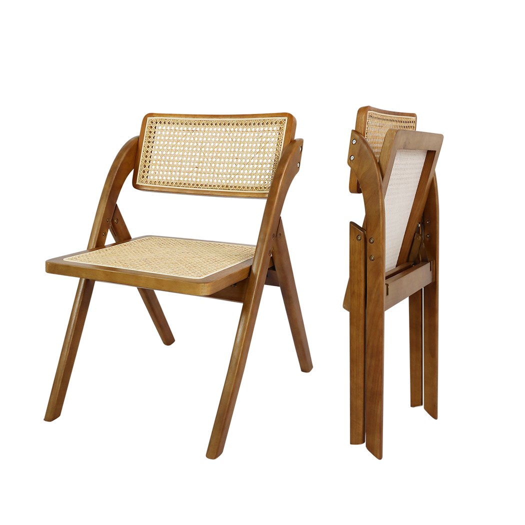 Levede 6X Foldable Rattan Dining Chairs-1975420357271752712