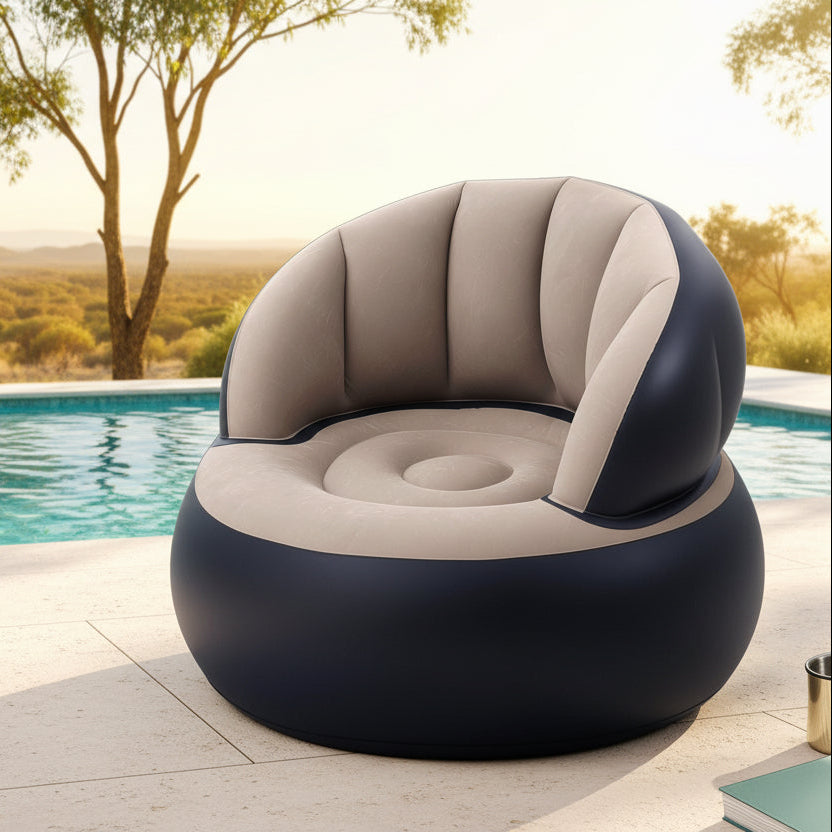 Gardeon Inflatable Chair Blow Up Folding Air Chairs Sofa for Camping with Pump - Bens Market Place