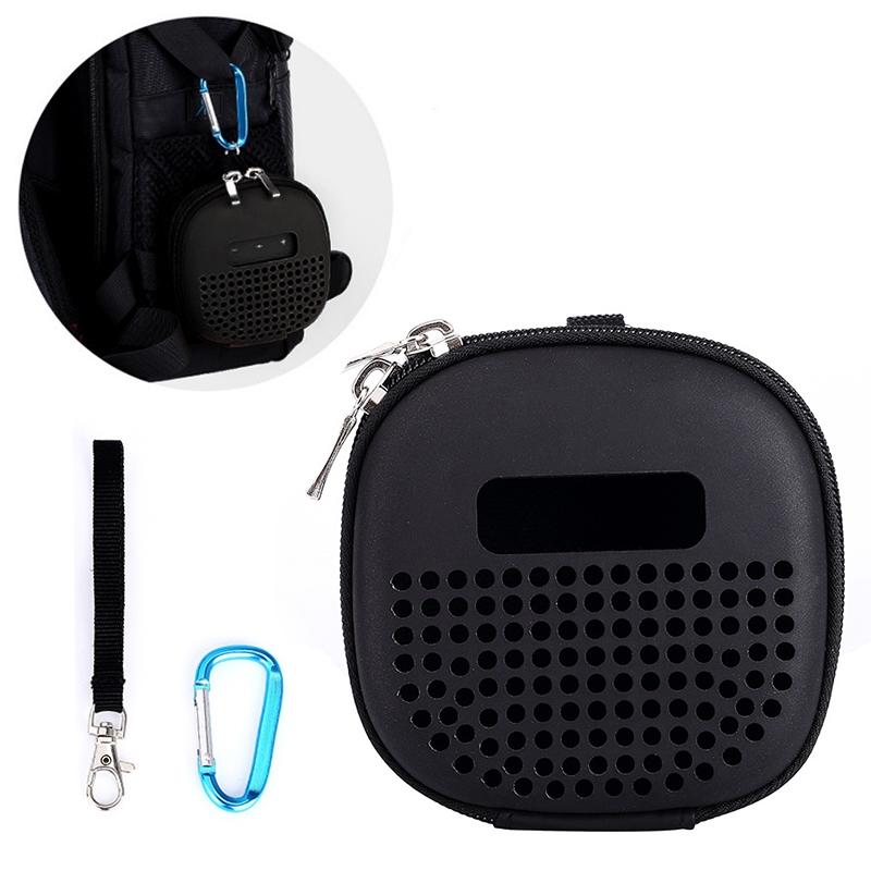 Shockproof Eva Bag For Bose Soundlink Micro Speaker - Portable With Rope & Metal Buckle Black-1915196748809244672