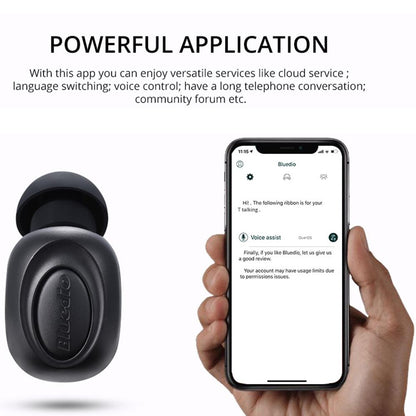 Wireless In-Ear Headset With Usb Cable - Black 5.0-1915196499868913669