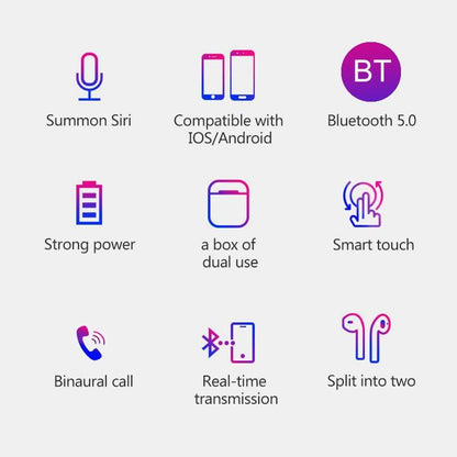 Wireless Tws Sport Bluetooth Headset With Charging Box - I9 Touch-1915196620664868873