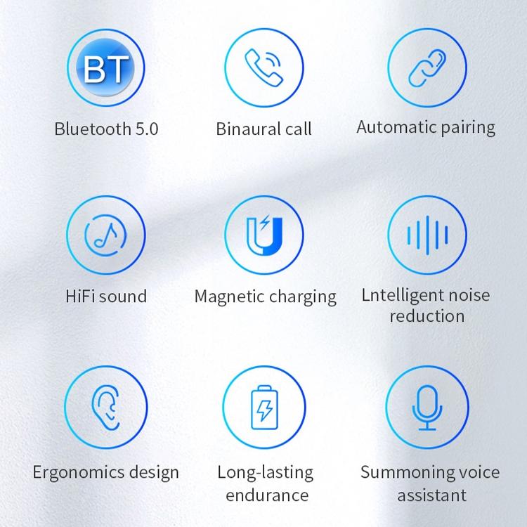 Wireless Sports Bluetooth Earphones - Binaural Stereo Black-1915196699073187848