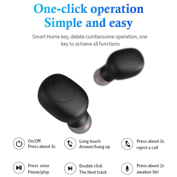 Wireless Sports Bluetooth Earphones - Binaural Stereo Black-1915196699073187849