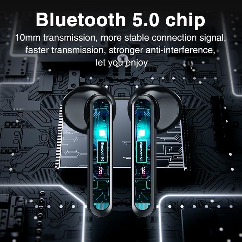 Wireless Bluetooth Earphones With Charging Box & Led Display-1915196637760851974