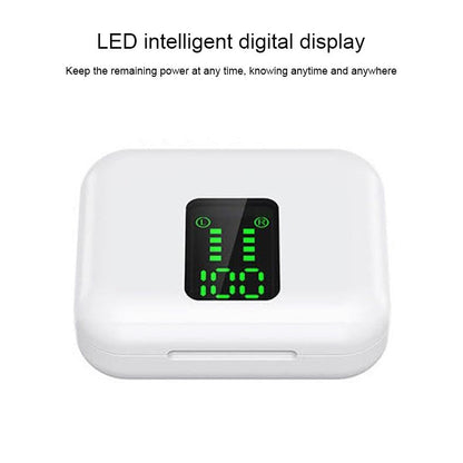 Wireless Bluetooth Earphones With Charging Box & Led Display-1915196637760851976