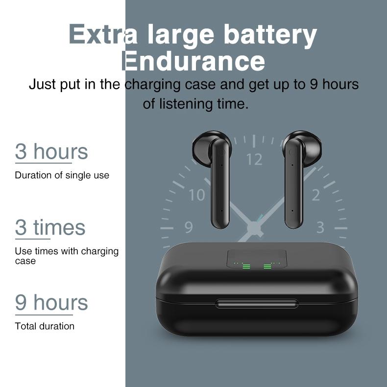 Wireless Bluetooth Earphones With Charging Box & Led Display-1915196637760851977