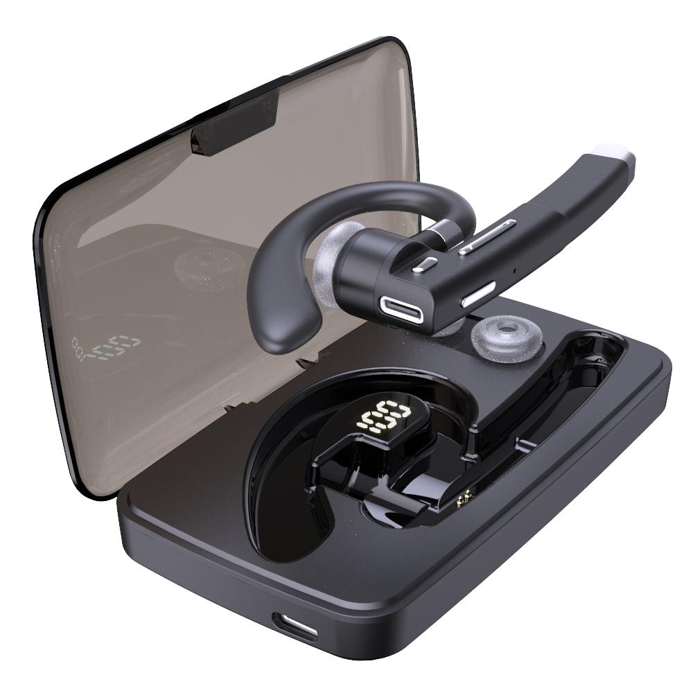 Rotatable Bluetooth Earphone With Charging Box & Digital Display-1915197887415980035