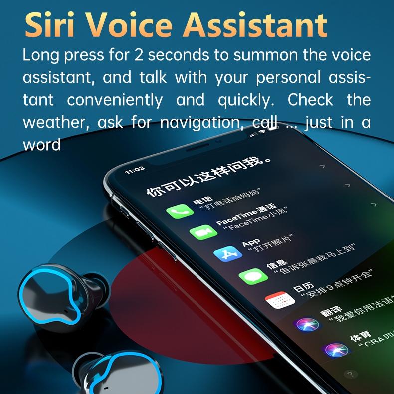 Wireless Bluetooth 5.0 Earphones With Digital Display And Flashlight-1915196704290902020