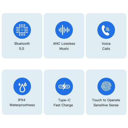 Waterproof Tws Headset With Anc & Charging Case - Ta1 Bluetooth V5.0-1915197596352253955