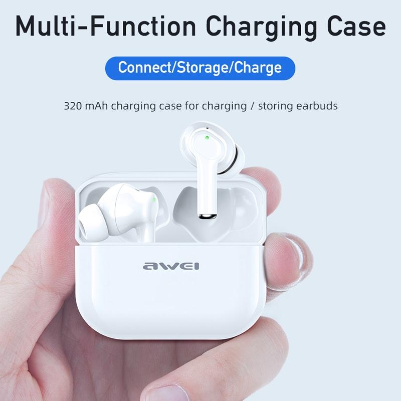 Waterproof Tws Headset With Anc & Charging Case - Ta1 Bluetooth V5.0-1915197596352253956