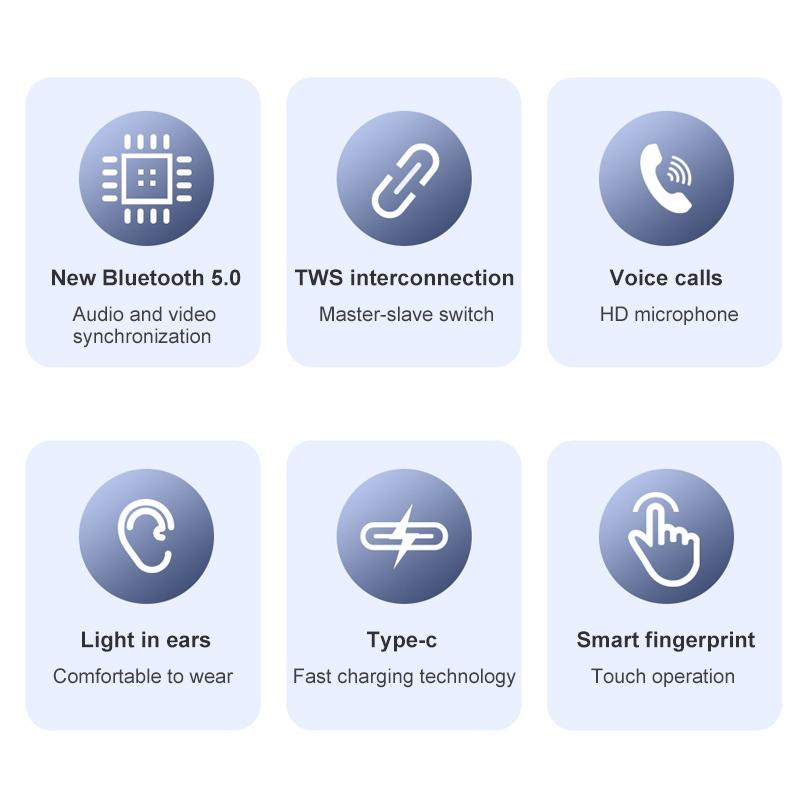 Wireless T21 Sports Tws Headset With Charging Case - White-1915196625354100741