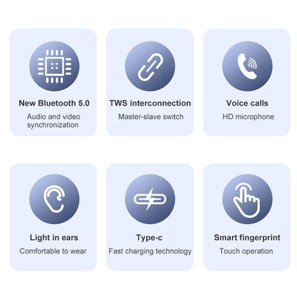 Wireless T21 Sports Tws Headset With Charging Case - White-1915196625354100741