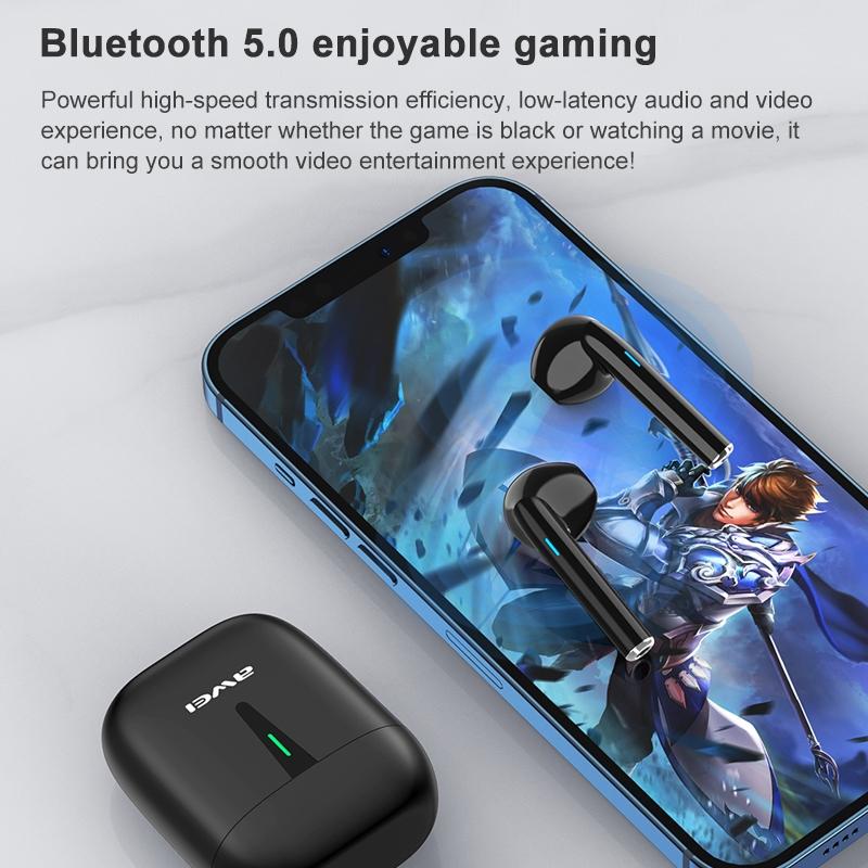 Wireless T21 Sports Tws Headset With Charging Case - White-1915196625354100745