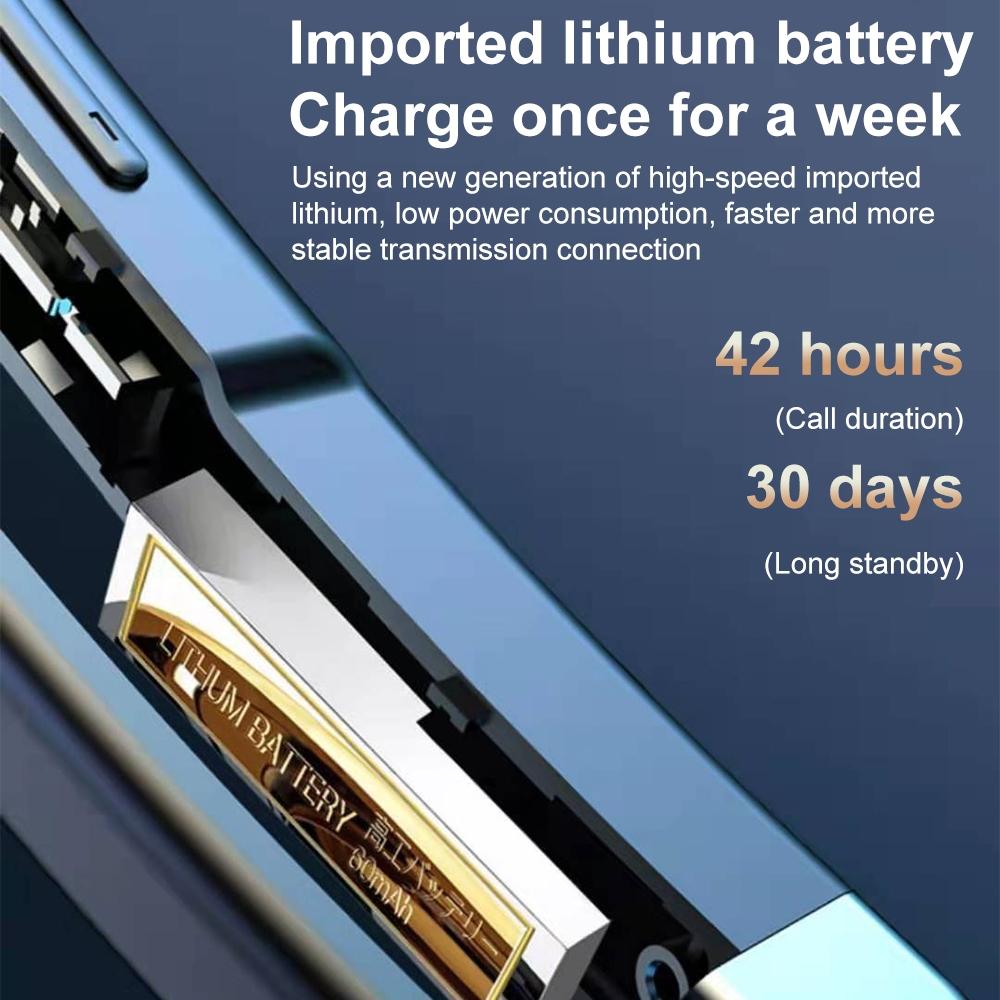 Wireless Bluetooth Earphone With Noise Cancelling & Rotatable Earhook - Charging Box & Digital Display-1922443437601329157