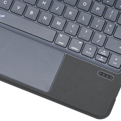 Bluetooth Keyboard Leather Case For Ipad Air / Pro 11 - Touch Pad - Black-1922443417741299718
