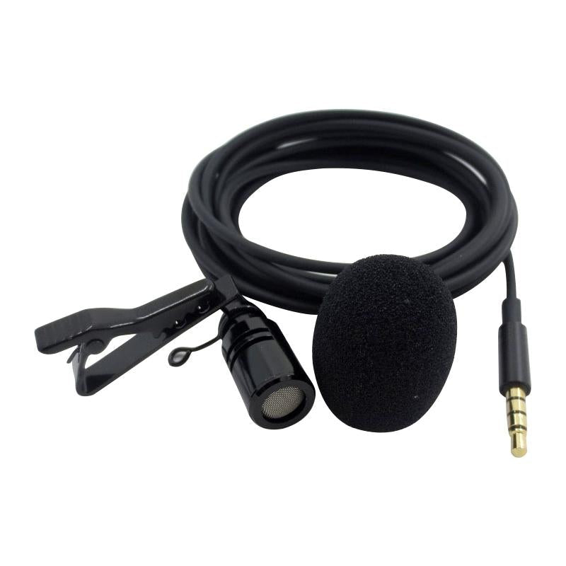 Clip-On Lavalier Microphone For Mobile Phones - 1.2M - Black-1915196769491357696