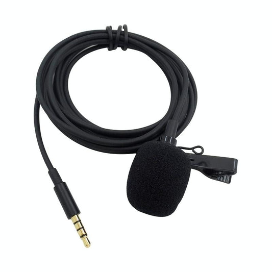 Clip-On Lavalier Microphone For Mobile Phones - 2.5M - Black-1915196782283984897