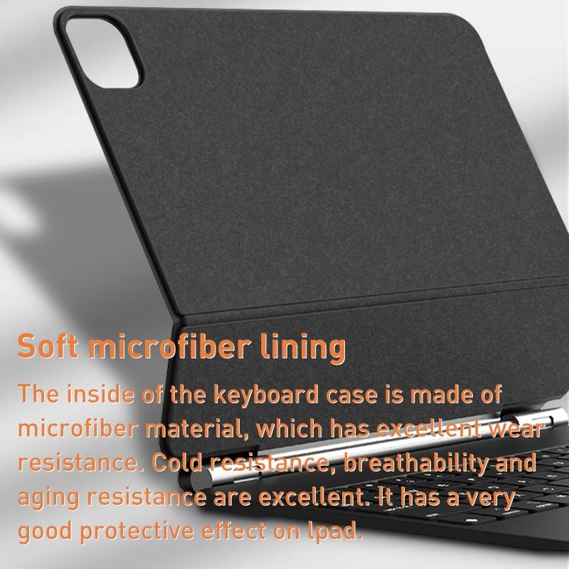 2022 T89 Magic Bluetooth Keyboard Leather Case For Ipad 10.9 Gen 10 - Black-1922443418953453573