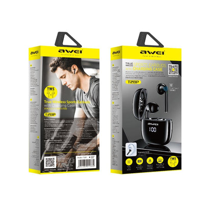 Wireless T28P Bluetooth V5.0 Tws Sports Headset With Led Display And Charging Case-1915196798759211010