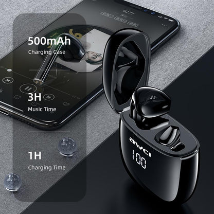 Wireless T28P Bluetooth V5.0 Tws Sports Headset With Led Display And Charging Case-1915196798759211011