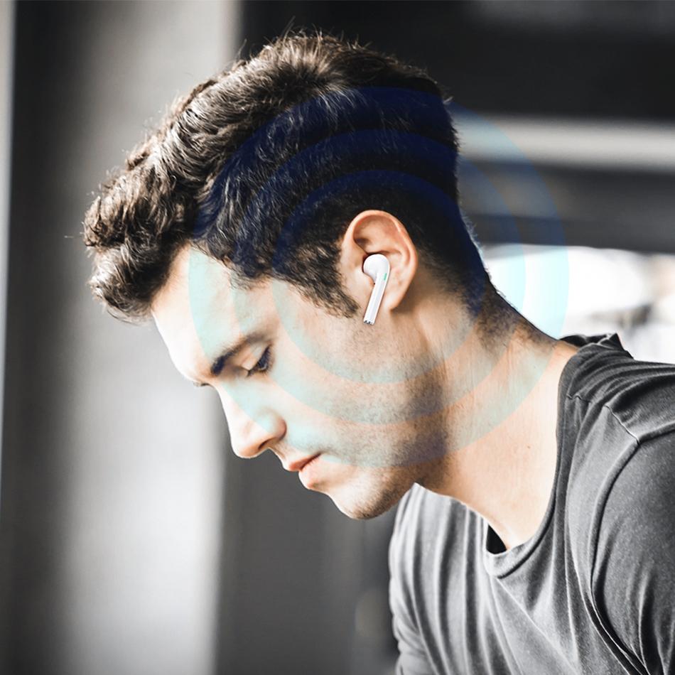 Wireless T28 Sports Tws Headset With Charging Case - White-1915196638666821636