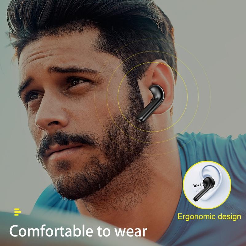 Wireless Sports Headset With Charging Case - T15 Tws Bluetooth V5.0 Black-1915196677946478599