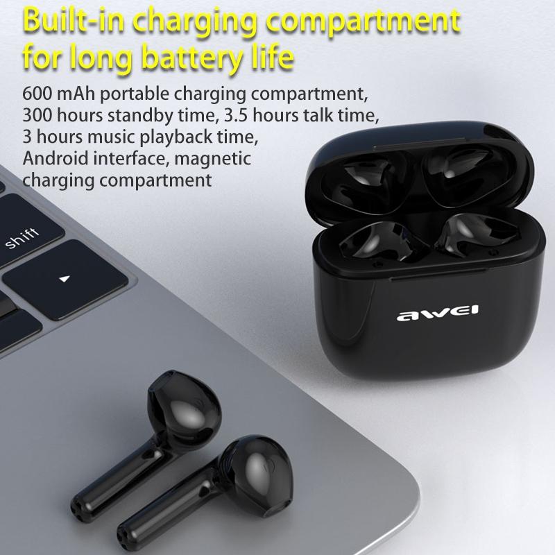 Wireless Sports Headset With Charging Case - T26 Tws Bluetooth V5.0 - Black-1915196703661756421