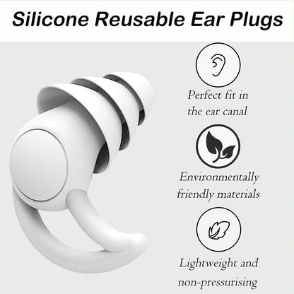 Silicone Earplugs For Sleeping - Shark Fin Design-1915197732994289668