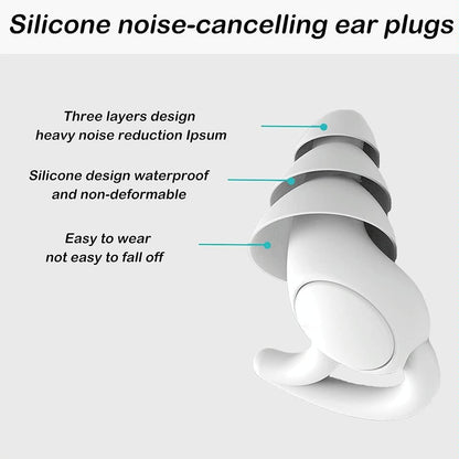 Silicone Earplugs For Sleeping - Shark Fin Design-1915197732994289669