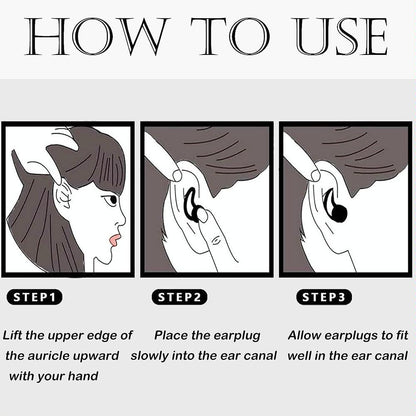 Silicone Earplugs For Sleeping - Shark Fin Design-1915197732994289671