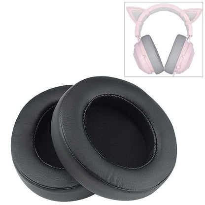 2-Pack Replacement Earpads For Razer Kraken 7.1 V2 Pro Headphones - Black Sponge Cover-1915198113577046016