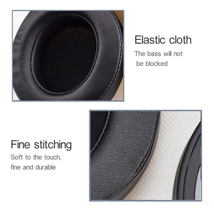 2-Pack Replacement Earpads For Razer Kraken 7.1 V2 Pro Headphones - Black Sponge Cover-1915198113577046019