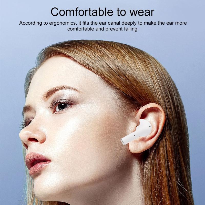 Wireless Bluetooth Earphones With Touch Display - White-1915196624737538051