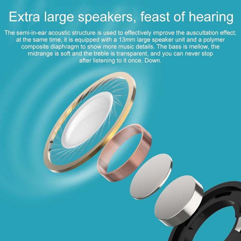 Wireless Bluetooth Earphones With Touch Display - White-1915196624737538056