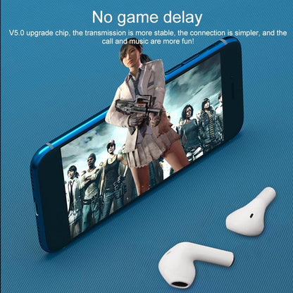 Wireless Bluetooth Earphones With Touch Display - White-1915196624737538057