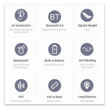 Wireless Sports Bluetooth Headset With Air Conduction - 5.0-1915197467624869894