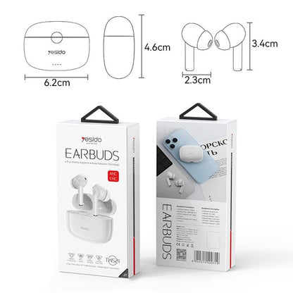 Smart Dual Noise Reduction Tws Wireless Earphones With Anc & Enc-1915198082119766023