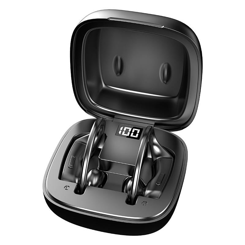 Wireless Bluetooth Earphones With Magnetic Charging Case & Digital Display-1915197253488873473