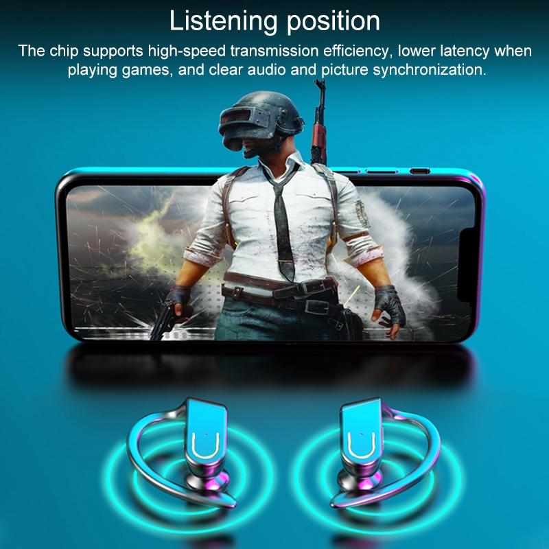 Wireless Bluetooth Earphones With Magnetic Charging Case & Digital Display-1915197253488873474