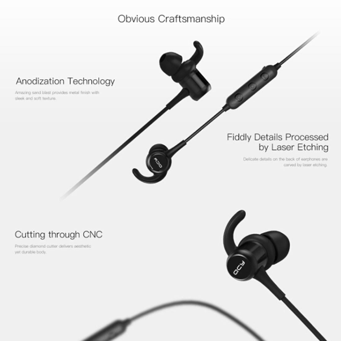 Qcy M1C Wireless Sports Earphones With Bluetooth And Mic-1915196790647427075