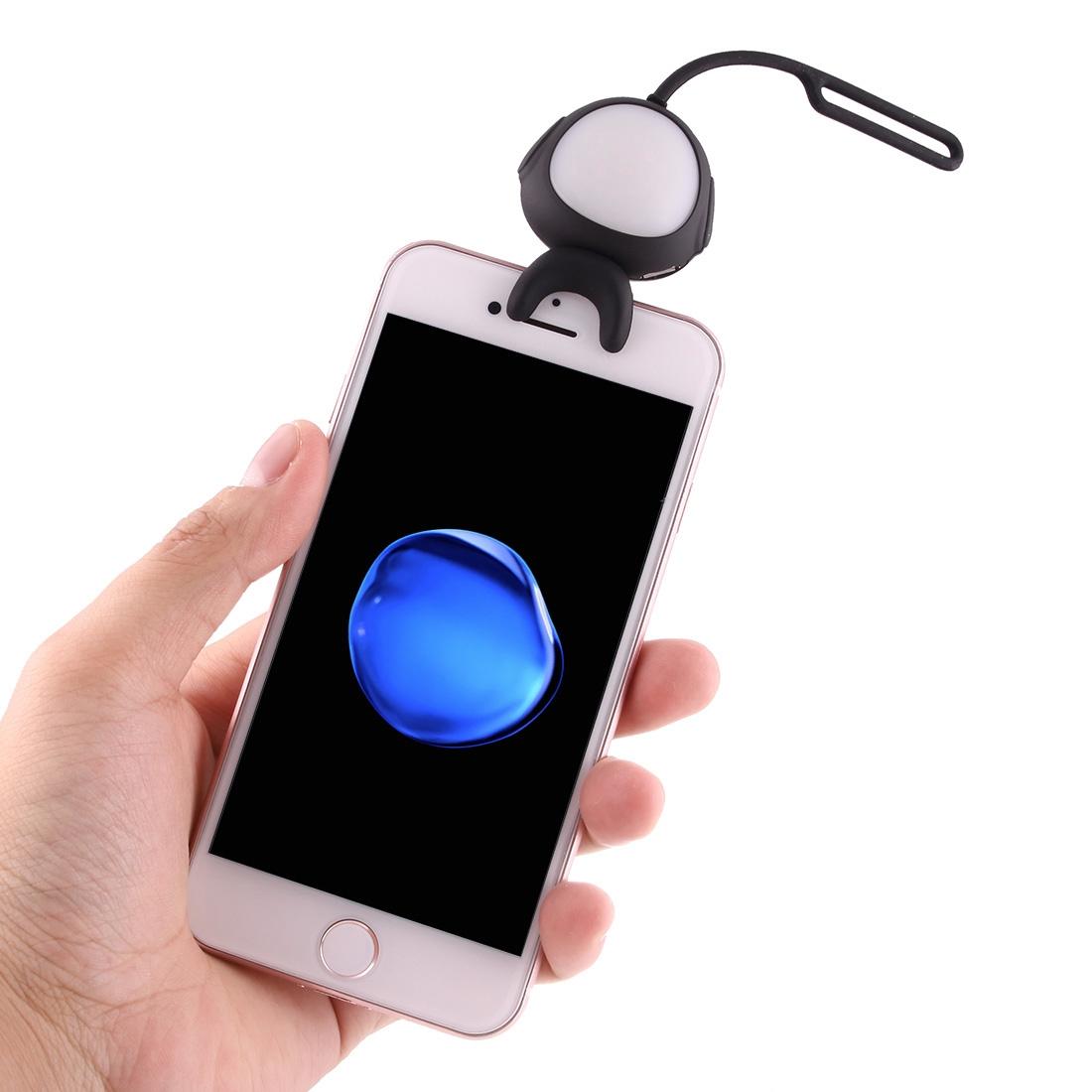 Self-Lighting Smart Phone Hook For Iphone Galaxy Huawei Xiaomi Lg Htc - Black-1915196748628889602