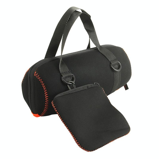 Protective Cover With Strap & Carabiner For Jbl Charge 5 - Black-1915196709688971265