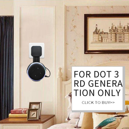 Smart Bluetooth Speaker Holder For Amazon Echo Dot 3 - Portable Wall Plug Accessory Black-1915196774012817415