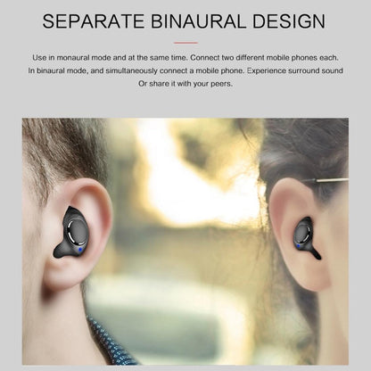 Portable Bluetooth V5.0 Earphones With Charging Box - X8 Tws For Outdoor Sports Black-1915196768874795016