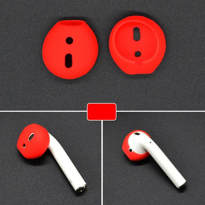 2-Pack Silicone Ear Caps For Apple Airpods / Earpods - Red-1915196591682228225