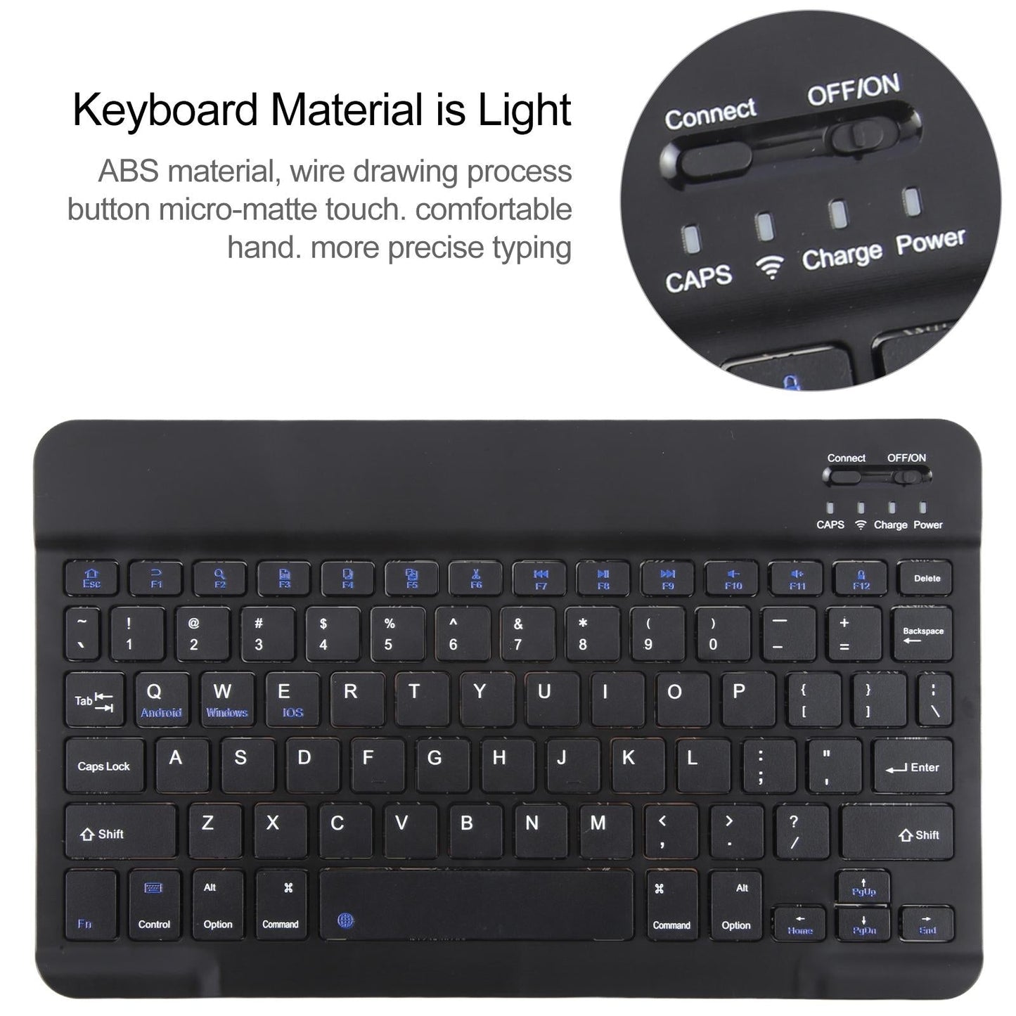 Smart Bluetooth Keyboard & Leather Tablet Case For Ipad Pro 9.7 / Air 2 - Black-1915196794288082948
