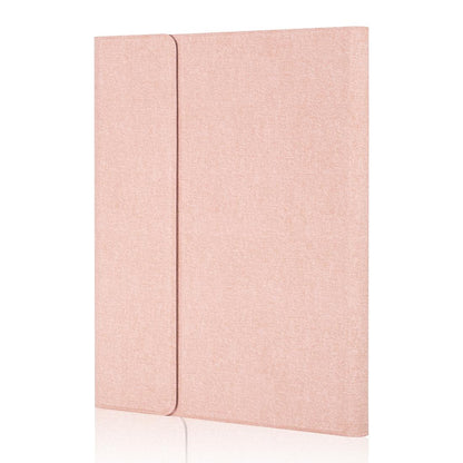 Silk Texture Bluetooth Keyboard Tablet Case For Ipad Air 2 / 1 Pro 9.7 2017 / 2018 With Stand & Pen Slot - Rose Gold-1915196544437587969